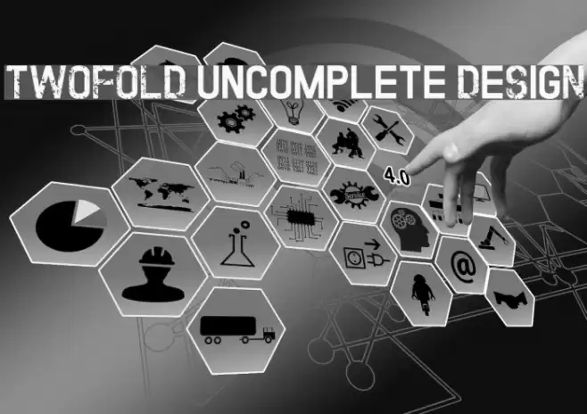 TWOFOLD uncomplete DeSigN Schriftart examples