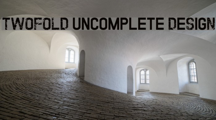TWOFOLD uncomplete DeSigN Font examples