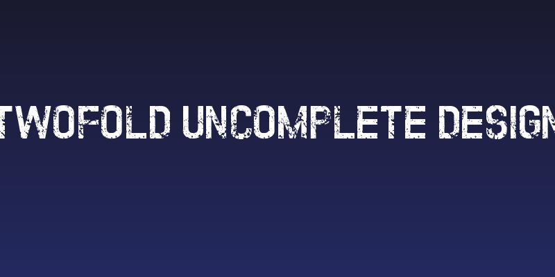 TWOFOLD uncomplete DeSigN Social Header