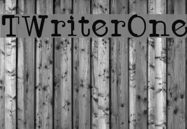 TWriterOne Font examples