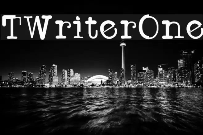 TWriterOne Font examples