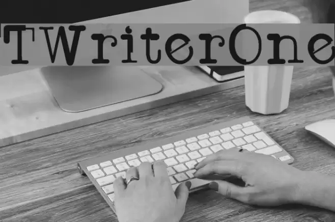 TWriterOne Font examples