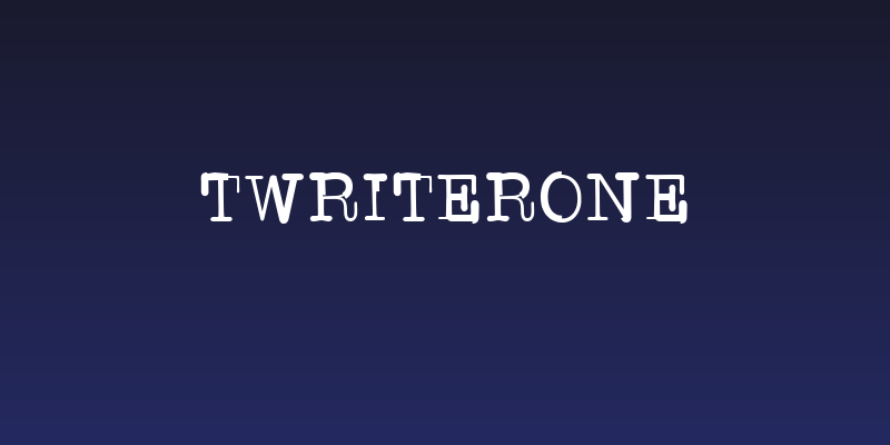 TWriterOne Social Header