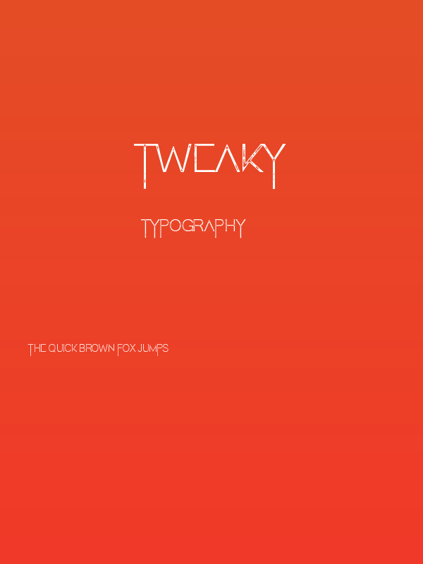 Tweaky Poster