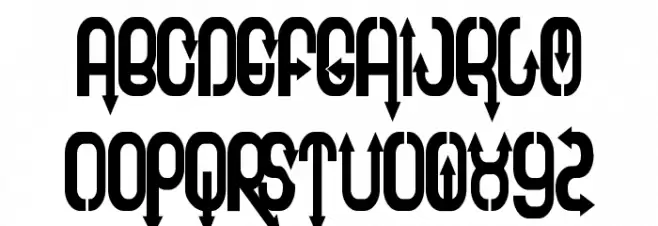 Twee Schriftart Kleinbuchstaben