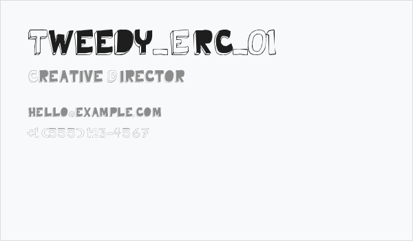 Tweedy_Erc_01 Business Card