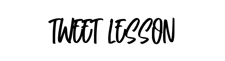 Tweet Lesson  font caratteri gratis