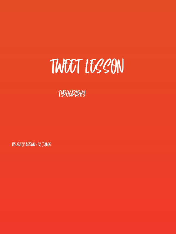 Tweet Lesson Poster
