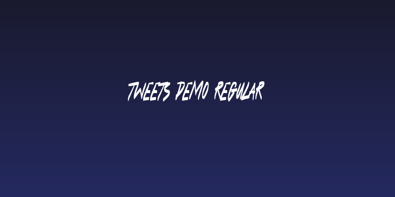 Tweets Demo Regular Social Header