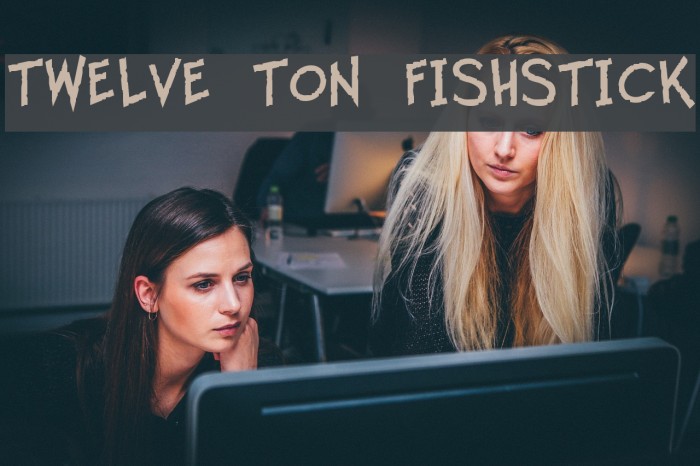 Twelve Ton Fishstick Font examples