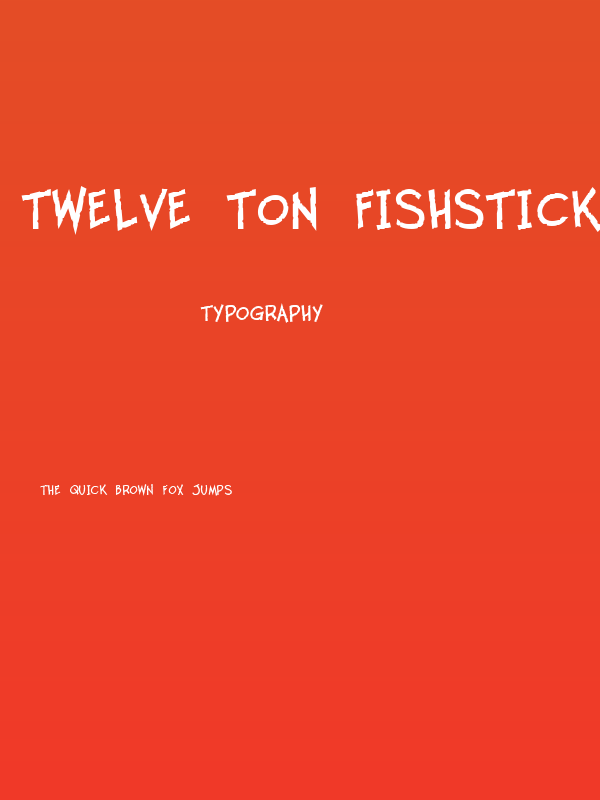 Twelve Ton Fishstick Poster
