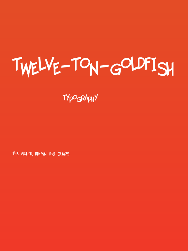 Twelve-Ton-Goldfish Poster