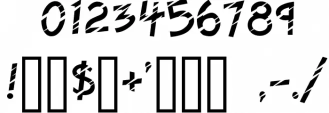 Twelve Ton Sushi Font OTHER CHARS