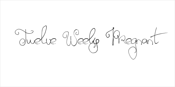 Twelve Weeks Pregnant Logo