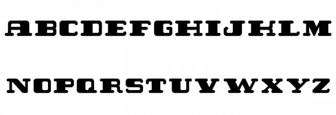 Twent Font Litere mari
