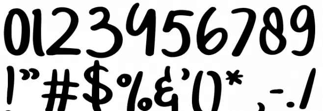 Twenty Senja Font OTHER CHARS