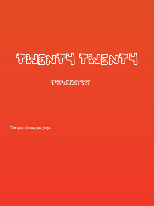 Twenty Twenty Poster