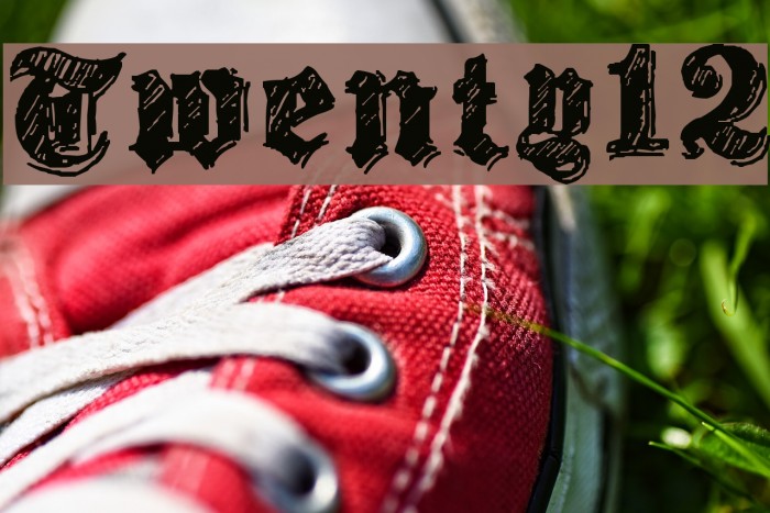 Twenty12 Font examples