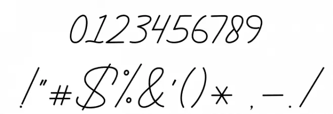 TwentyOne Font OTHER CHARS