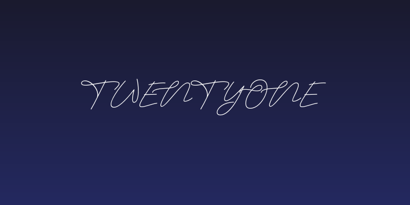 TwentyOne Social Header