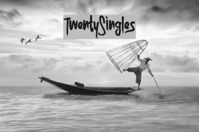 TwentySingles Font examples