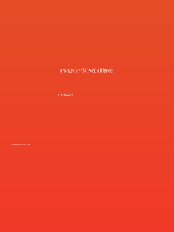 TwentySomething Poster