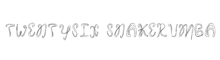 Twentysix Snakerumba Font
