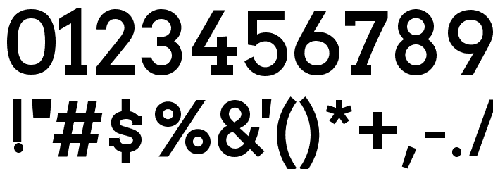 Twentytwelve Slab Bold Font OTHER CHARS