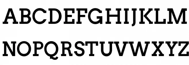 Twentytwelve Slab Bold Schriftart Groß