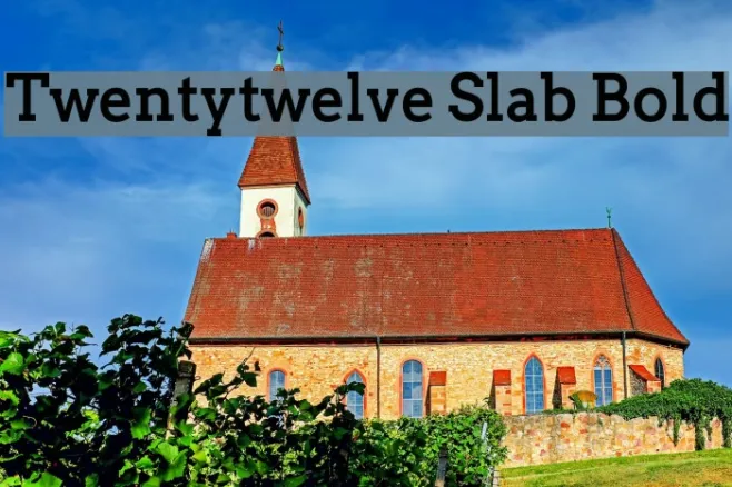 Twentytwelve Slab Bold Example 3