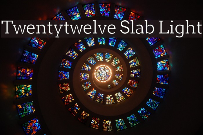 Twentytwelve Slab Light Font examples
