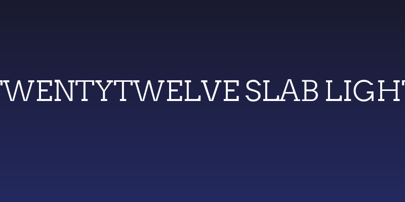 Twentytwelve Slab Light Social Header
