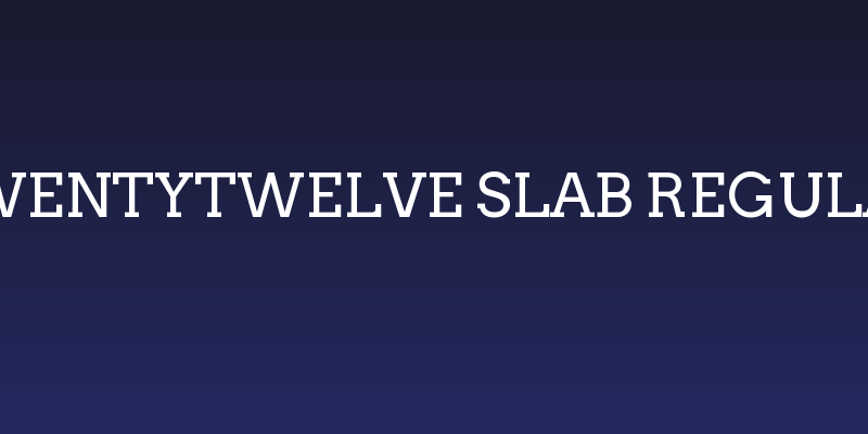 Twentytwelve Slab Regular Social Header