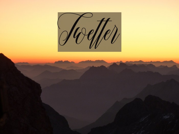 Twetter Font examples