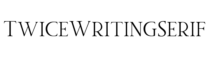 Twice Writing Serif  免费字体下载