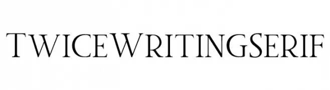 Twice Writing Serif  नि: शुल्क फ़ॉन्ट्स डाउनलोड