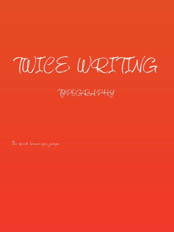 Twice Writing Poster