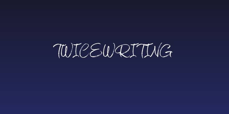 TwiceWriting Social Header