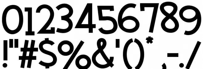 Twiddlestix Font OTHER CHARS