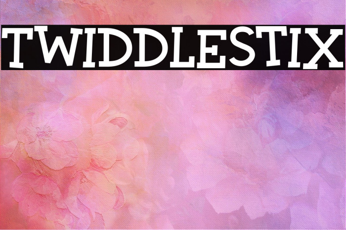 Twiddlestix Font examples