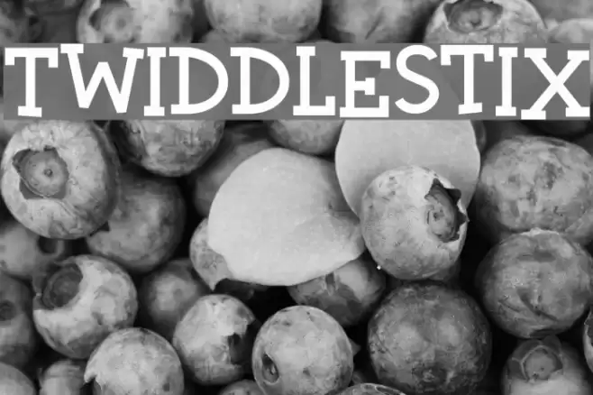 Twiddlestix Font examples