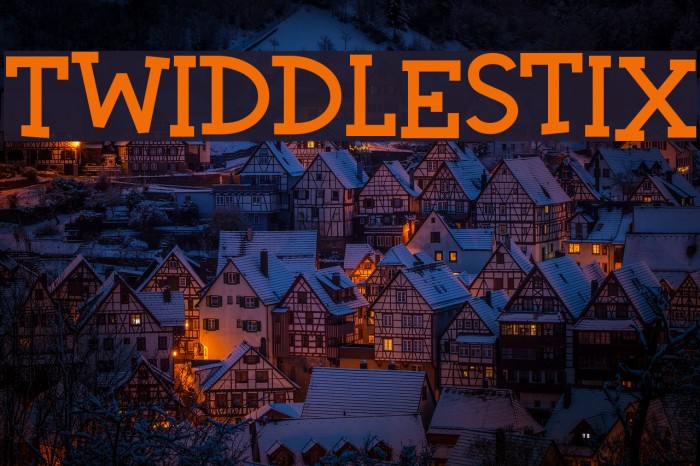 Twiddlestix Font examples