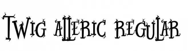 Twig Alleric Regular  Descarca Fonturi Gratis
