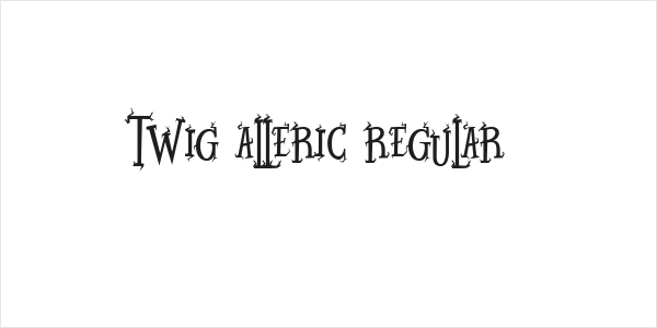 Twig Alleric Regular Logo