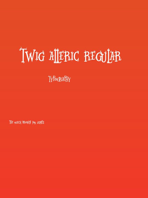 Twig Alleric Regular Poster