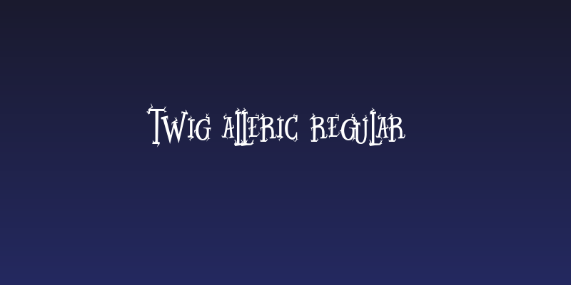 Twig Alleric Regular Social Header