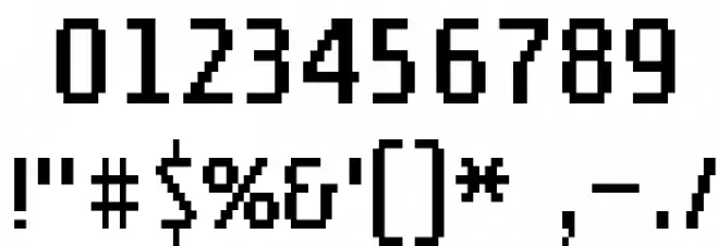 Twiggy 2X3Y Font OTHER CHARS