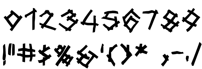 Twiggy-Bold フォント その他の文字