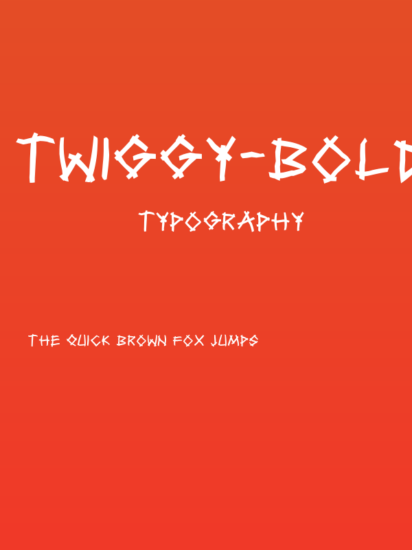 Twiggy-Bold Poster