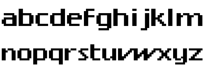 Twiggy Raw Font LOWERCASE